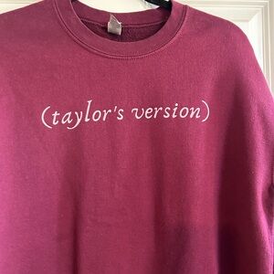 Taylor’s Version Burgundy Crewneck Sweatshirt